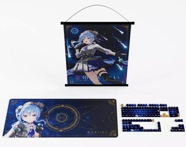 日版 HYTE × 星街すいせい 聯名限量套組 鍵盤帽+XL滑鼠墊(初回限定版)