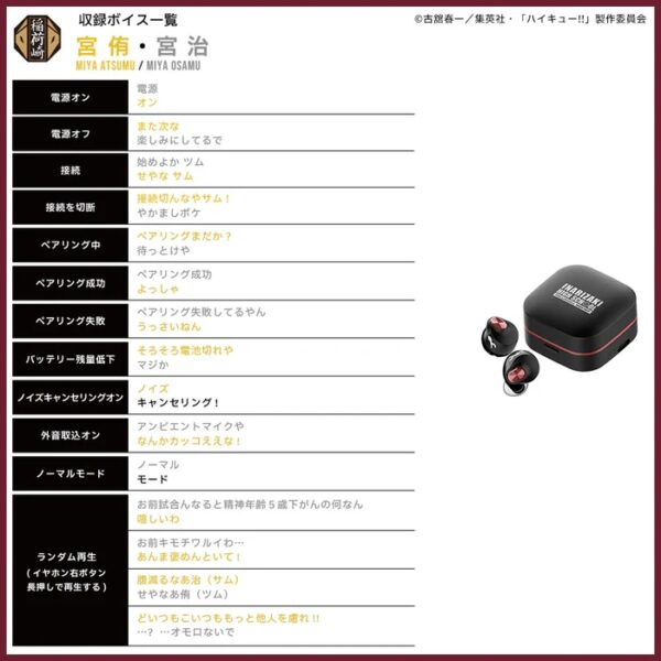 預購 25年10月下旬 日版 AVIOT《排球少年》聯名款耳機 共計四款：圖片 24