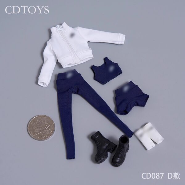 cdtoys 1/12 cd087 高彈性瑜珈運動服套裝 1/12或6吋女素體適用：圖片 5