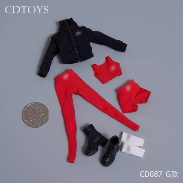 cdtoys 1/12 cd087 高彈性瑜珈運動服套裝 1/12或6吋女素體適用：圖片 8
