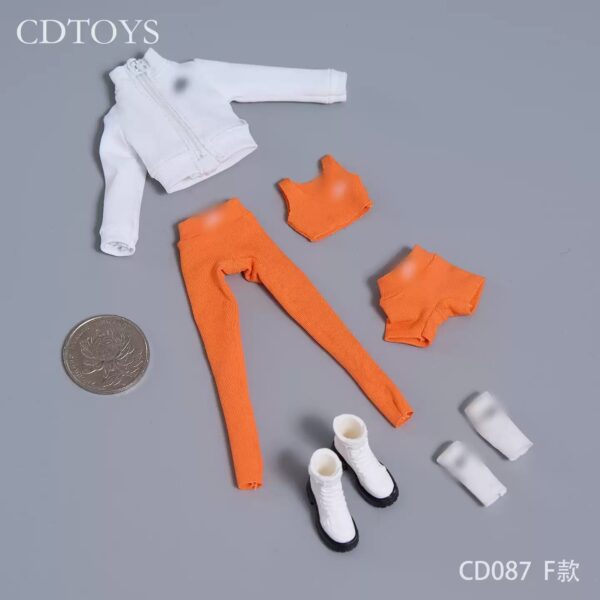 cdtoys 1/12 cd087 高彈性瑜珈運動服套裝 1/12或6吋女素體適用：圖片 7