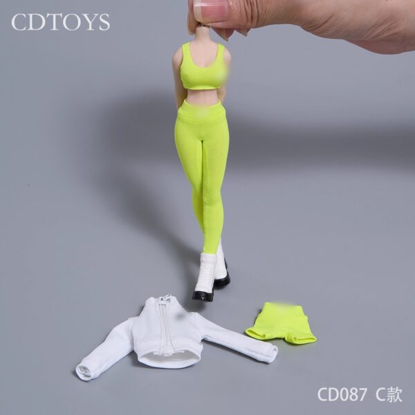 cdtoys 1/12 cd087 高彈性瑜珈運動服套裝 1/12或6吋女素體適用：圖片 4