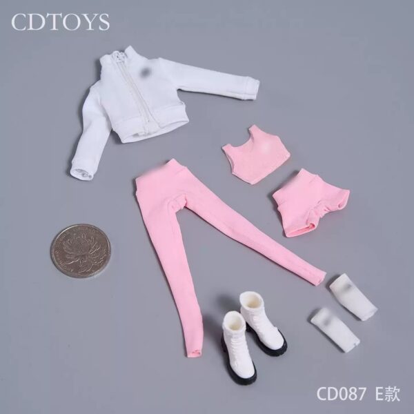 cdtoys 1/12 cd087 高彈性瑜珈運動服套裝 1/12或6吋女素體適用：圖片 6