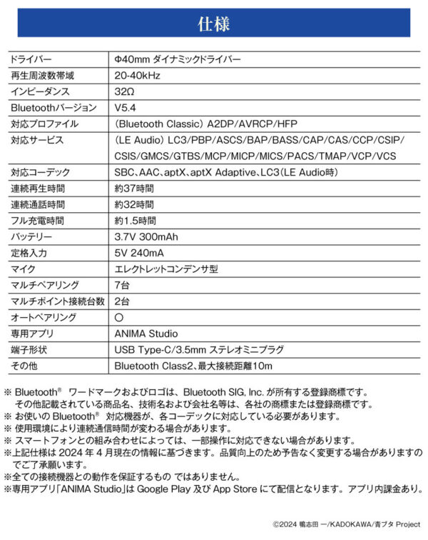 預購 25年12月下旬 日版 ANIMA 限定品《青春豬頭少年》聯名耳罩式耳機：圖片 14
