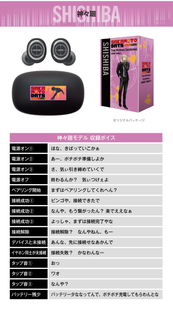 預購限定 25年12月~26年1月 日版 ONKYO《坂本日常》聯名款語音耳機：圖片 7