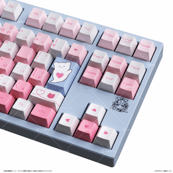 日版 AMICIS 限定品 結城昨日奈(結城さくな)聯名款遊戲鍵盤(日語配置)：圖片 4