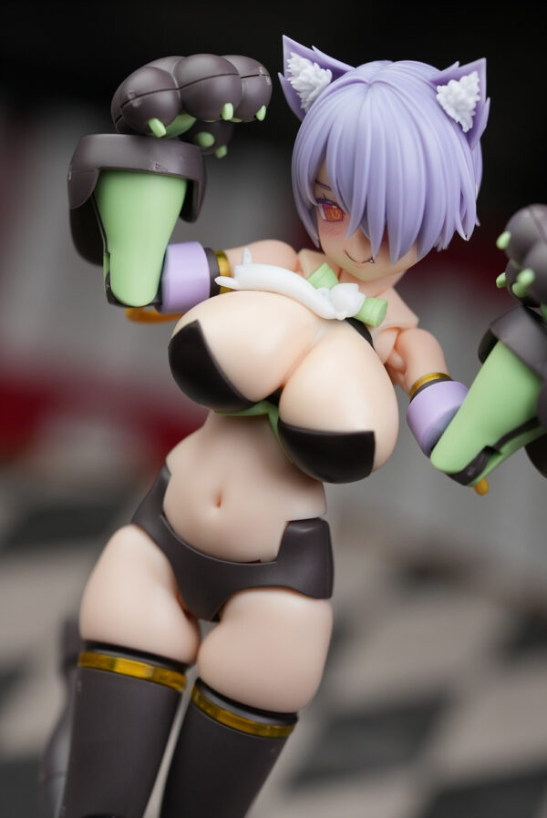 SH STUDIO MU084B 1/12機娘 女神裝置PUNI MOFU 兔娘 胸型髮型表情樹脂GK改件：圖片 8
