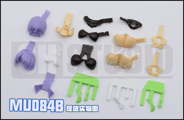 SH STUDIO MU084B 1/12機娘 女神裝置PUNI MOFU 兔娘 胸型髮型表情樹脂GK改件：圖片 2
