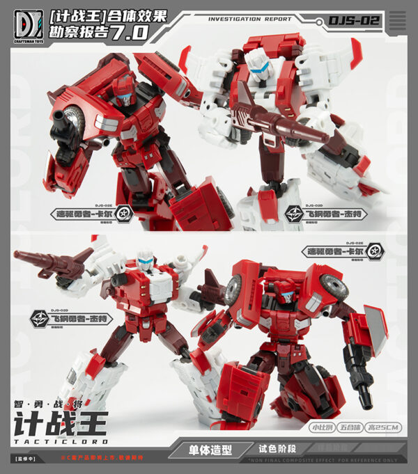 大匠社 計戰王/計算王C套 DSJ-02E 飛鋼勇者-傑特 & 速驅勇者-卡爾 第三方小比例變形玩具：圖片 4