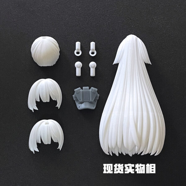 SH STUDIO MU086B 1/12機娘 女神裝置 ASRA長髮髮型樹脂GK改件：圖片 2