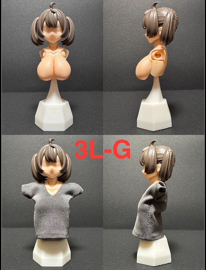 SH STUDIO 1/12機娘 SP51 女神裝置 BUSTER SOLL 胸部樹脂改件:圖片 8