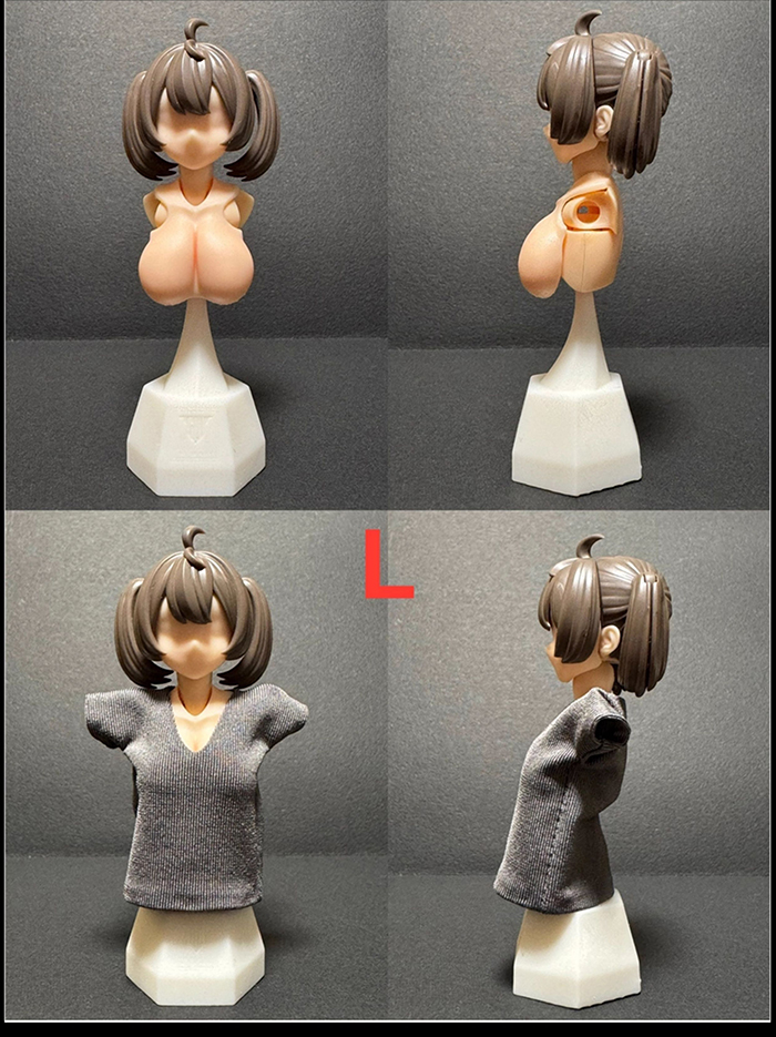 SH STUDIO 1/12機娘 SP51 女神裝置 BUSTER SOLL 胸部樹脂改件:圖片 6