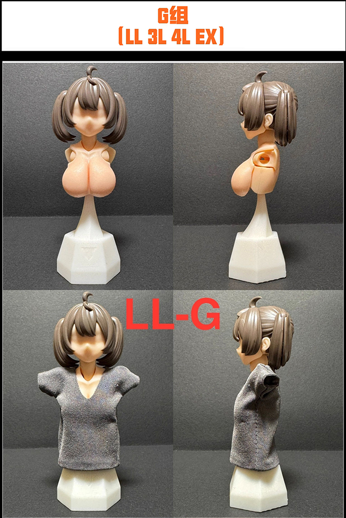 SH STUDIO 1/12機娘 SP51 女神裝置 BUSTER SOLL 胸部樹脂改件:圖片 7