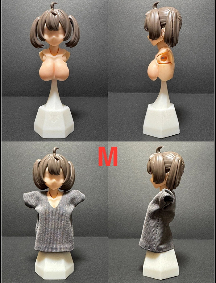 SH STUDIO 1/12機娘 SP51 女神裝置 BUSTER SOLL 胸部樹脂改件:圖片 5