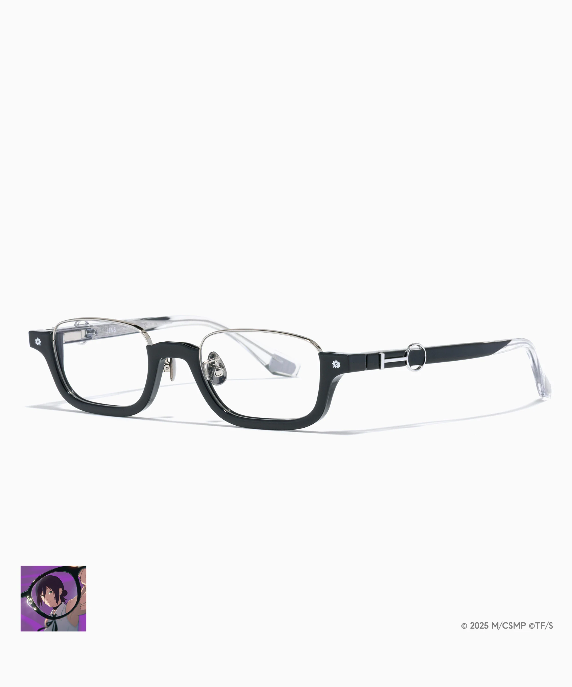 預購免訂金 26年4月 日版 JINS 限定品 鏈鋸人系列眼鏡 蕾潔款 再版:圖片 2