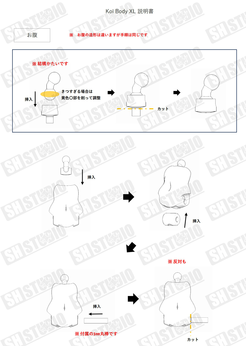 SH STUDIO MU073Y 1/12機娘 女神裝置 Koi-Dogi XL身體改件 樹脂GK改件:圖片 12