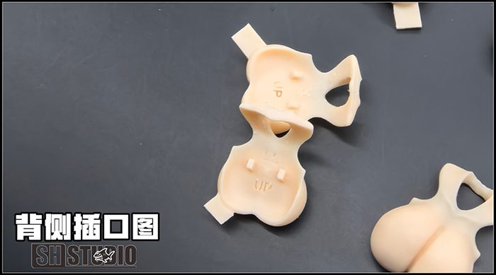 SH STUDIO 1/12機娘 SP51 女神裝置 BUSTER SOLL 胸部樹脂改件:圖片 3