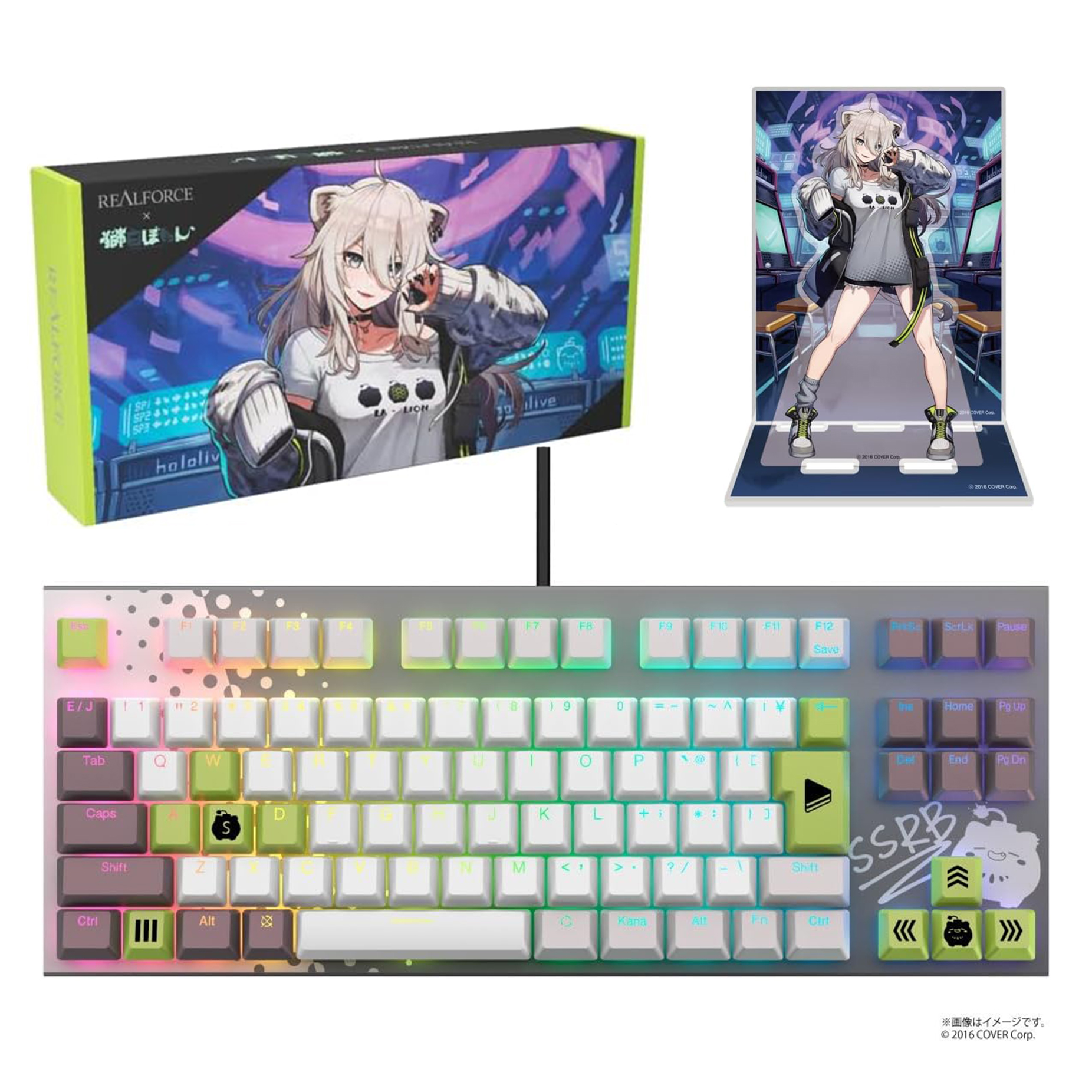 日版Topre REALFORCE GX1 聯名電競鍵盤獅白牡丹限定版英語配置/日語 