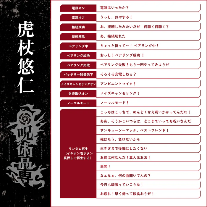 預購 26年4月下旬 日版 AVIOT《咒術迴戰》聯名款語音耳機:圖片 7