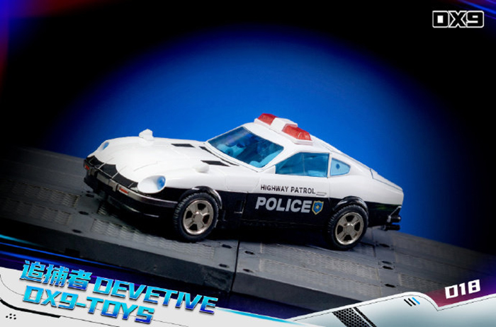 DX9 D18 追捕者/警車 第三方變形玩具:圖片 9