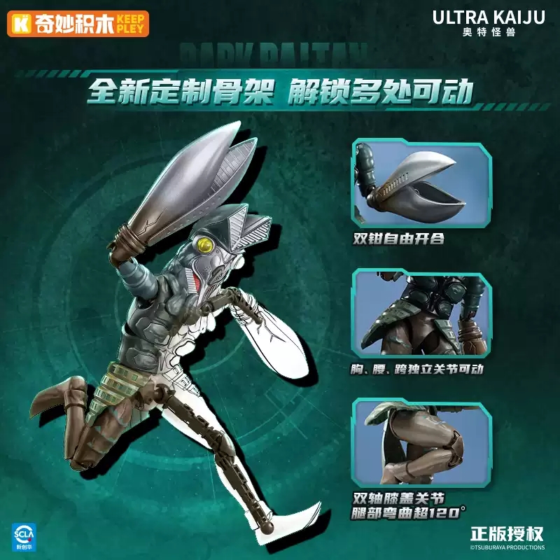 購免訂金 26年1月下旬 奇妙積木 奧特怪獸 黑暗巴爾坦星人 附預購特典:圖片 4