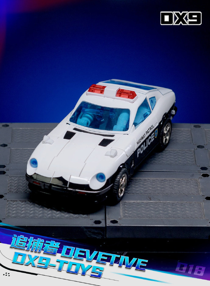 DX9 D18 追捕者/警車 第三方變形玩具:圖片 8