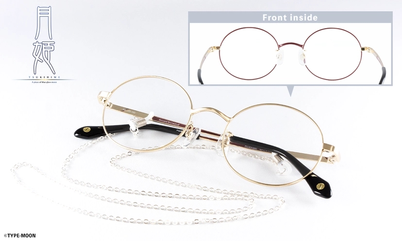 預購限定 26年10月 日版 執事眼鏡《月姬 -A piece of blue glass moon-》愛爾奎特 聯名款眼鏡 附專屬鏡鏈:圖片 3