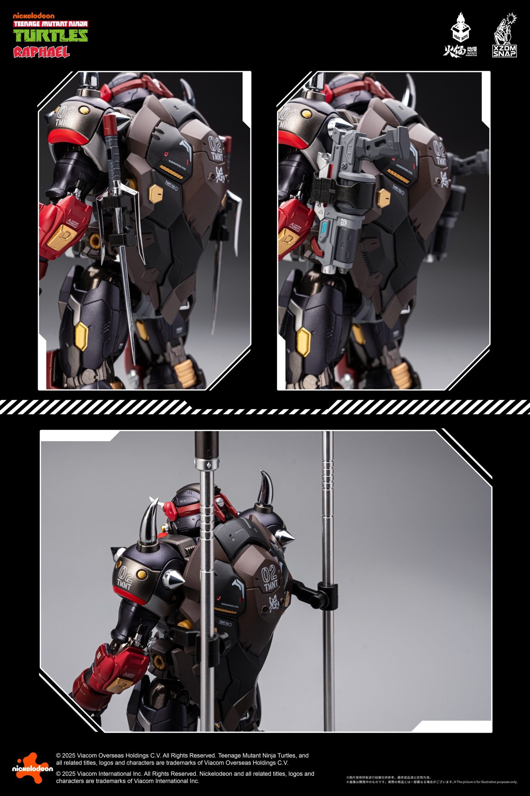 HEATBOYS HB0095 合金機甲 忍者龜 拉斐爾 40周年紀念版 赤煞 附特典:圖片 27