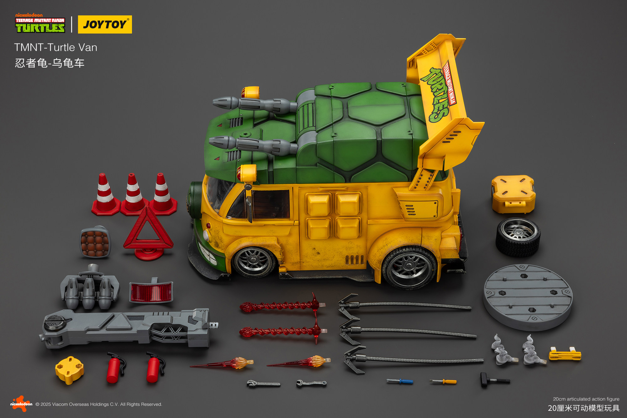 JOYTOY 1/18《忍者龜》烏龜車:圖片 21