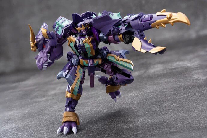 鐵工廠 IF EX-77 鬼鎧凶神 獄牙王/恐龍王 第三方小比例變形玩具:圖片 6