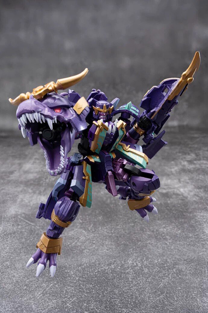 鐵工廠 IF EX-77 鬼鎧凶神 獄牙王/恐龍王 第三方小比例變形玩具:圖片 3