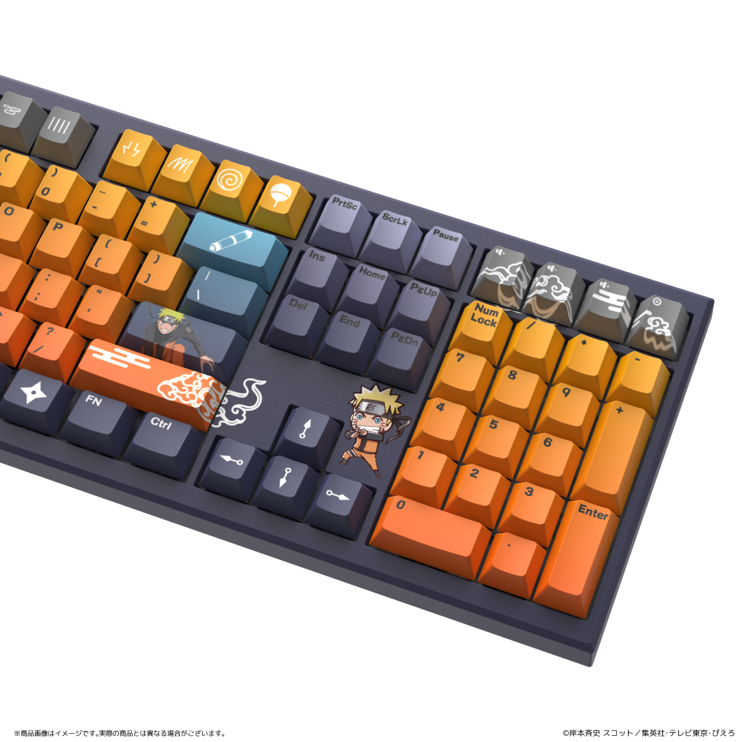 受注生產限定 26年8月下旬 日版 AMICIS×《火影忍者 疾風傳》聯名機械式鍵盤 108鍵 英語配列:圖片 4