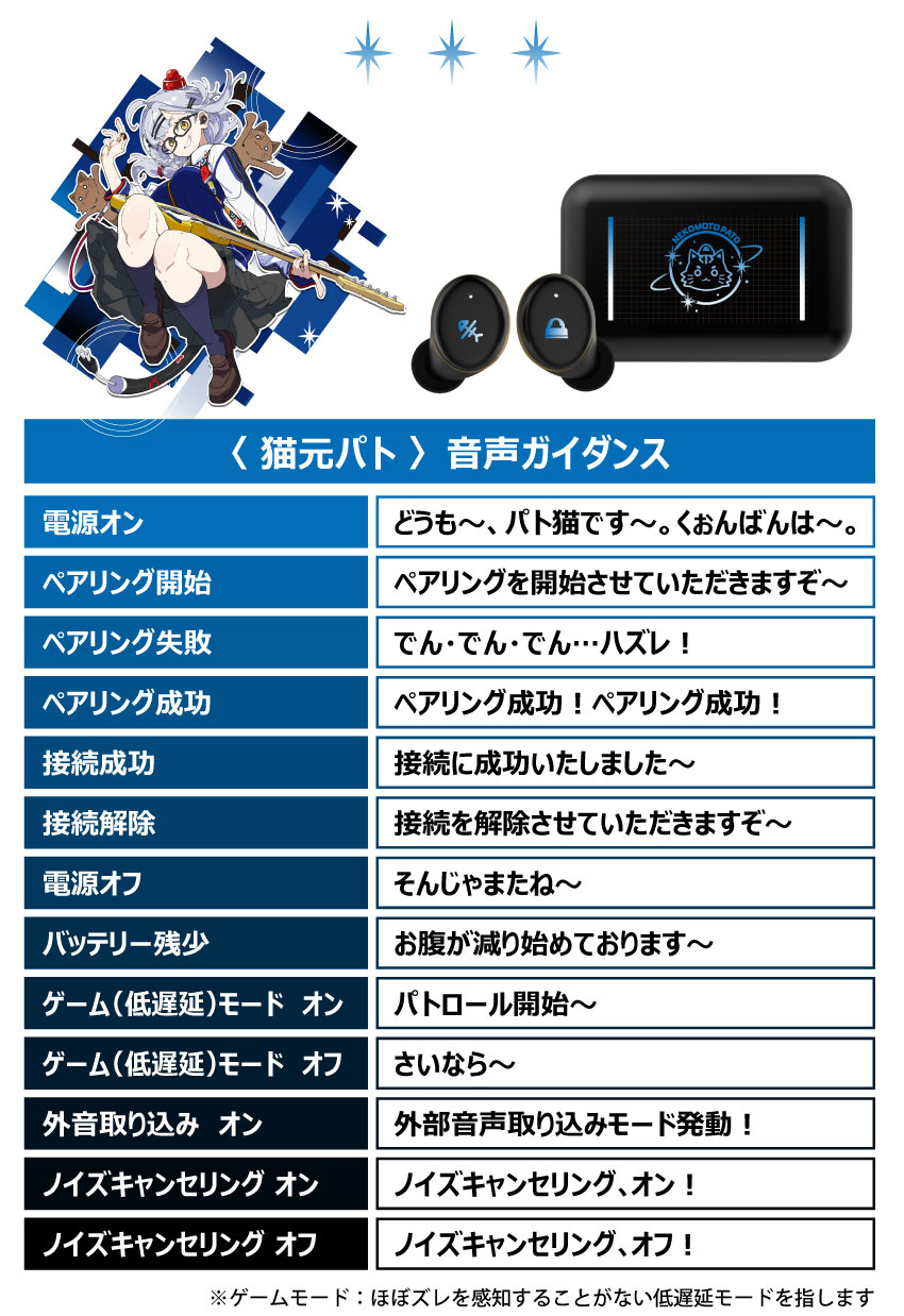 受注限定預購 26年6月 日版 ONKYO 貓元帕托 聯名款語音耳機+充電盤:圖片 5