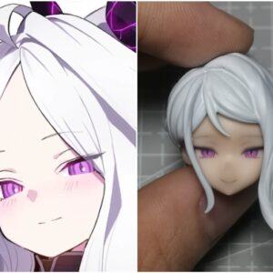 SAO花的模型小屋 1/12 「蔚藍檔案 空崎陽奈」可動眼面雕 機娘改件