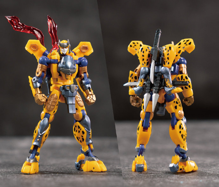 鐵工廠 IF EX-76 迅雷豹走 雷牙/黃豹 第三方小比例變形玩具:圖片 2