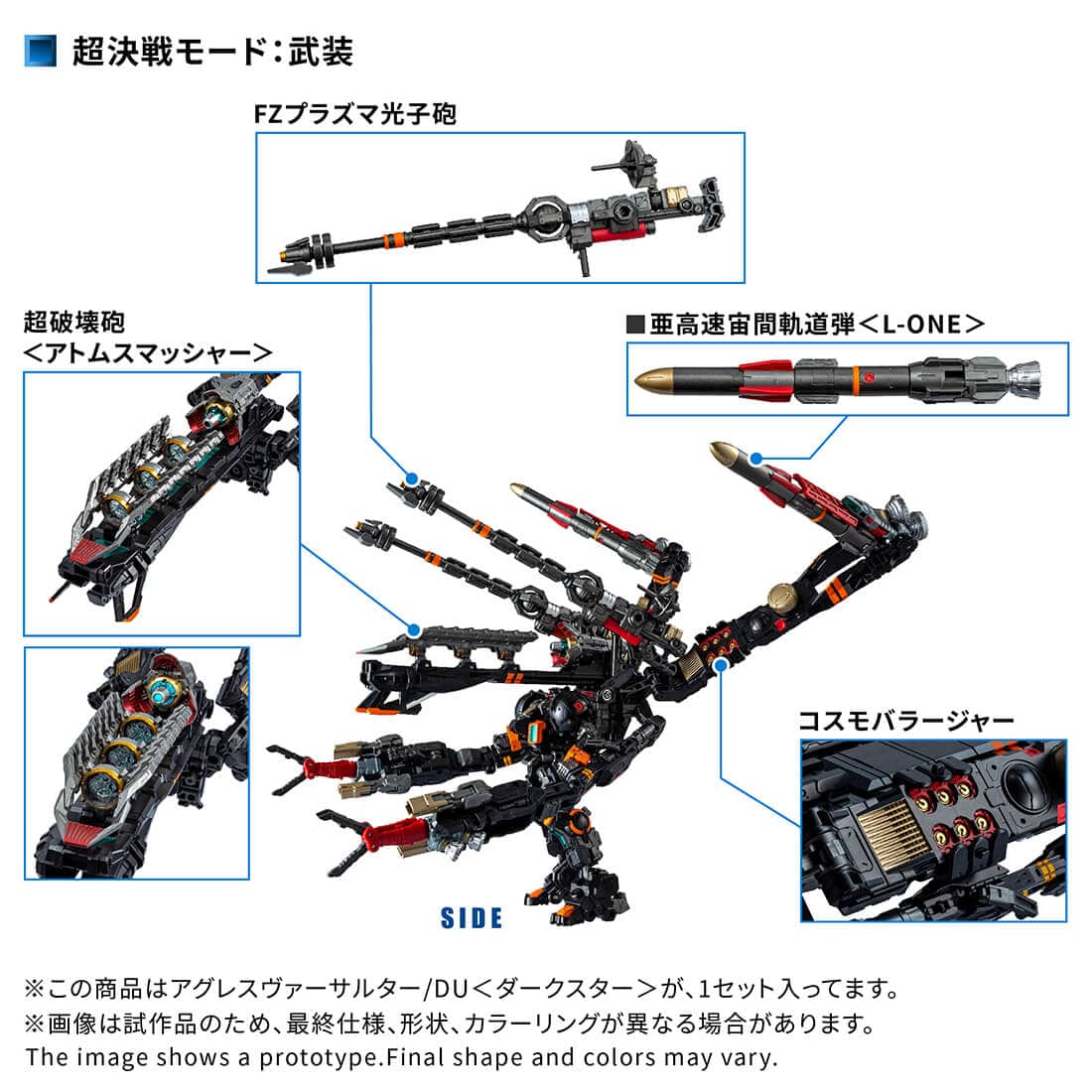 TAKARATOMY 限定品 戴亞克隆 TM-38 阿格雷斯.萬能機/DU(暗星):圖片 3