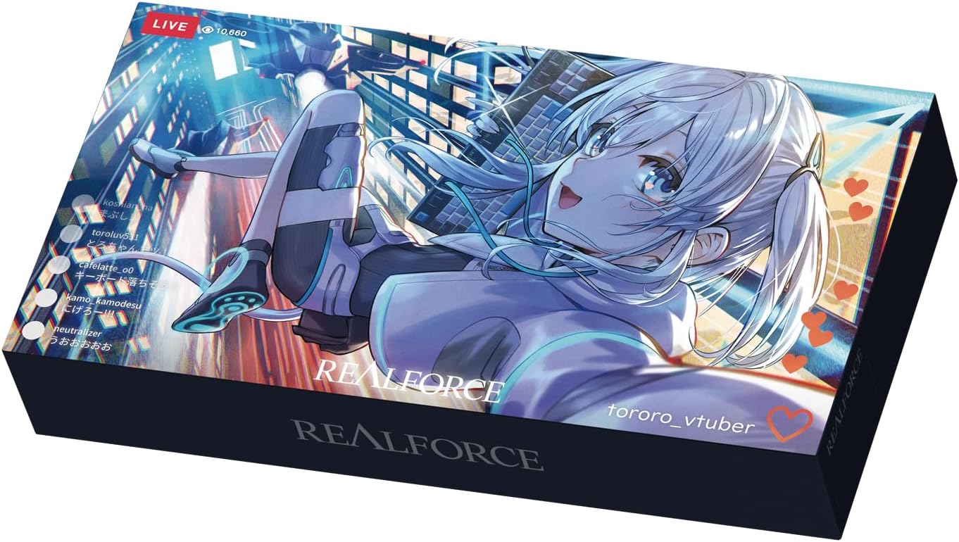 日版 REALFORCE 限量品 猫麦とろろ GX1 Plus 聯名電競鍵盤 日語配置:圖片 4