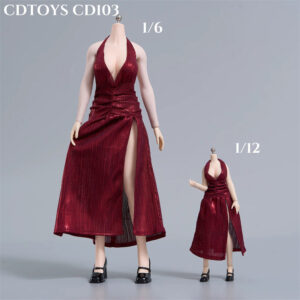 cdtoys cd013 1/12、1/6 開叉裙禮服