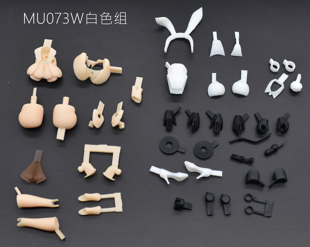 SH STUDIO MU073W 1/12 女神裝置 BUSTER DOLL 兔女郎兔耳樹脂改件 黑色/白色:圖片 10