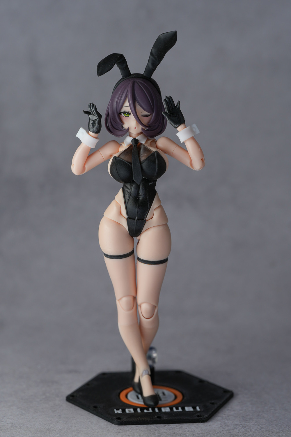 SH STUDIO MU073W 1/12 女神裝置 BUSTER DOLL 兔女郎兔耳樹脂改件 黑色/白色:圖片 7