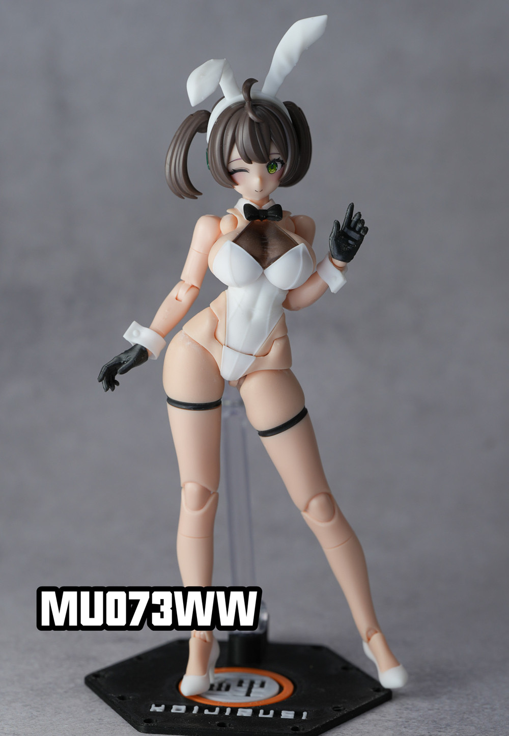 SH STUDIO MU073W 1/12 女神裝置 BUSTER DOLL 兔女郎兔耳樹脂改件 黑色/白色:圖片 11