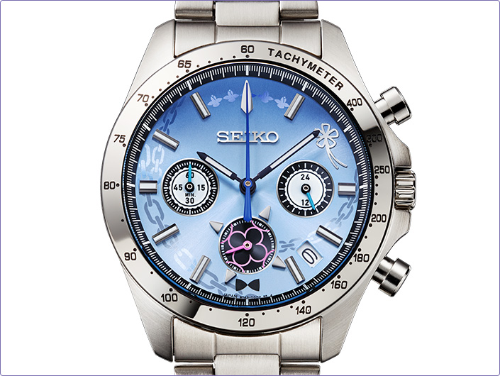預購 日版 26年10月 SEIKO 限量品《Re:從零開始的異世界生活》聯名三眼計時腕錶 愛蜜莉雅款/雷姆款:圖片 9