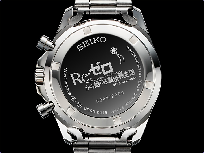 預購 日版 26年10月 SEIKO 限量品《Re:從零開始的異世界生活》聯名三眼計時腕錶 愛蜜莉雅款/雷姆款:圖片 10