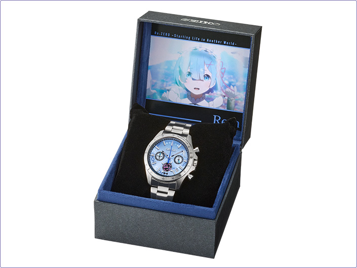 預購 日版 26年10月 SEIKO 限量品《Re:從零開始的異世界生活》聯名三眼計時腕錶 愛蜜莉雅款/雷姆款:圖片 12