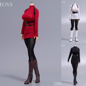 cdtoys cd082 1/6 「艾達王」款式緊身洋裝風衣套組