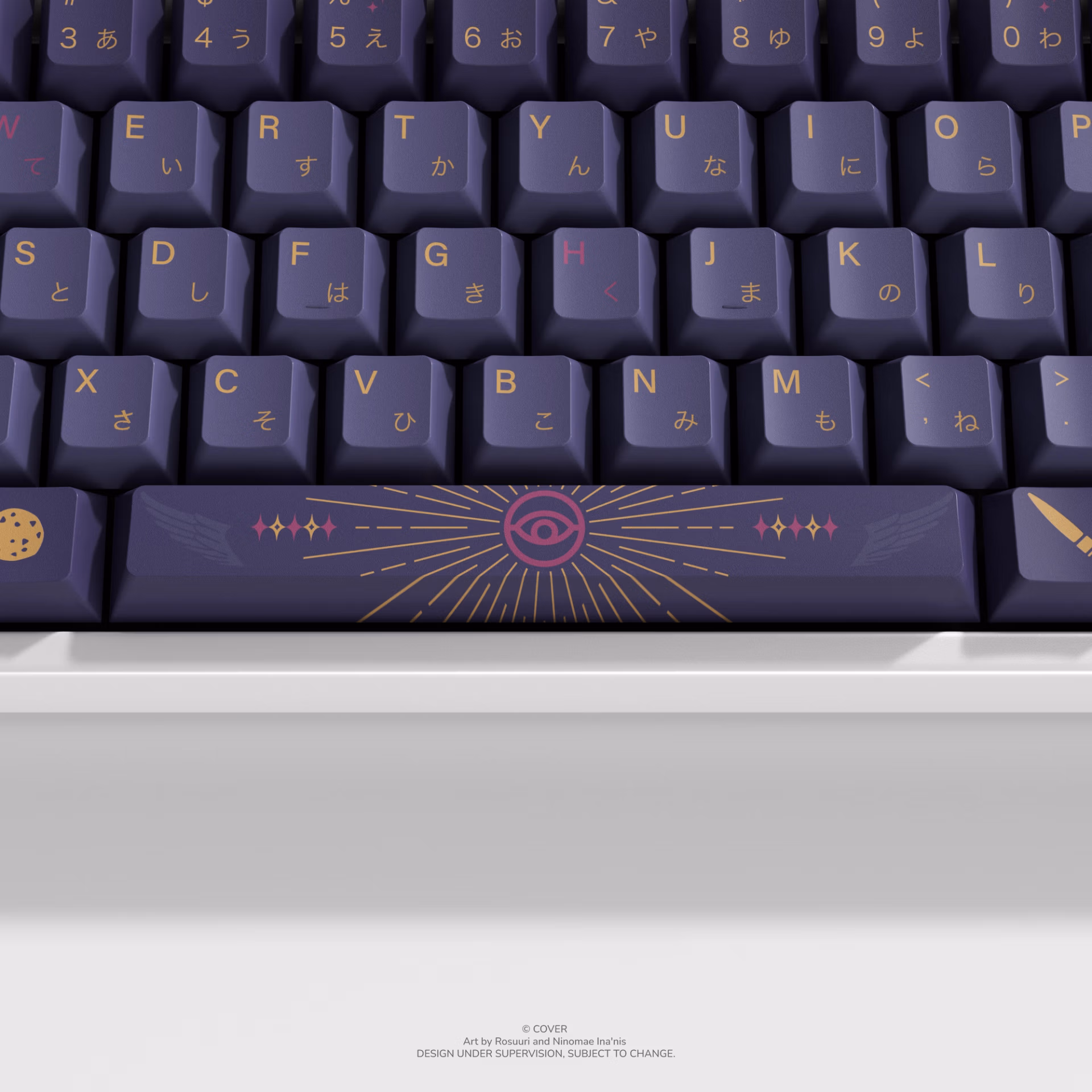 限量品 預購 26年第四季 日版 HYTE × Hololive EN 一伊那爾棲 聯名鍵帽&超大桌墊電競週邊奢華套組:圖片 7