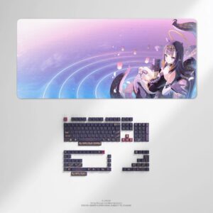 限量品 預購 26年第四季 日版 HYTE × Hololive EN 一伊那爾棲 聯名鍵帽&超大桌墊電競週邊奢華套組