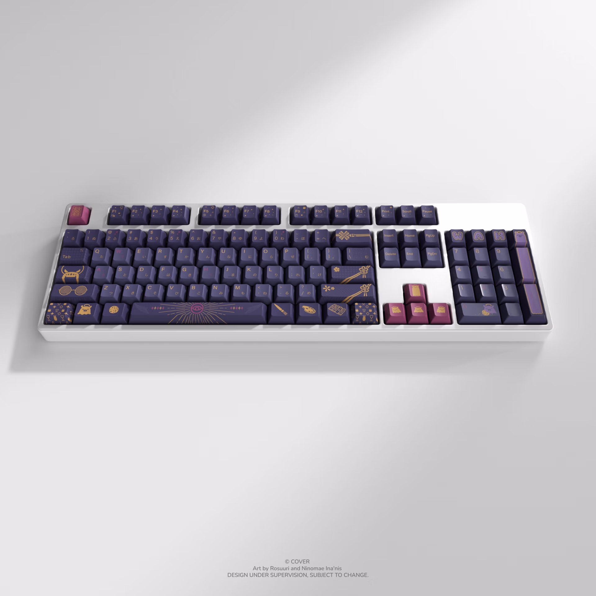 限量品 預購 26年第四季 日版 HYTE × Hololive EN 一伊那爾棲 聯名鍵帽&超大桌墊電競週邊奢華套組:圖片 4