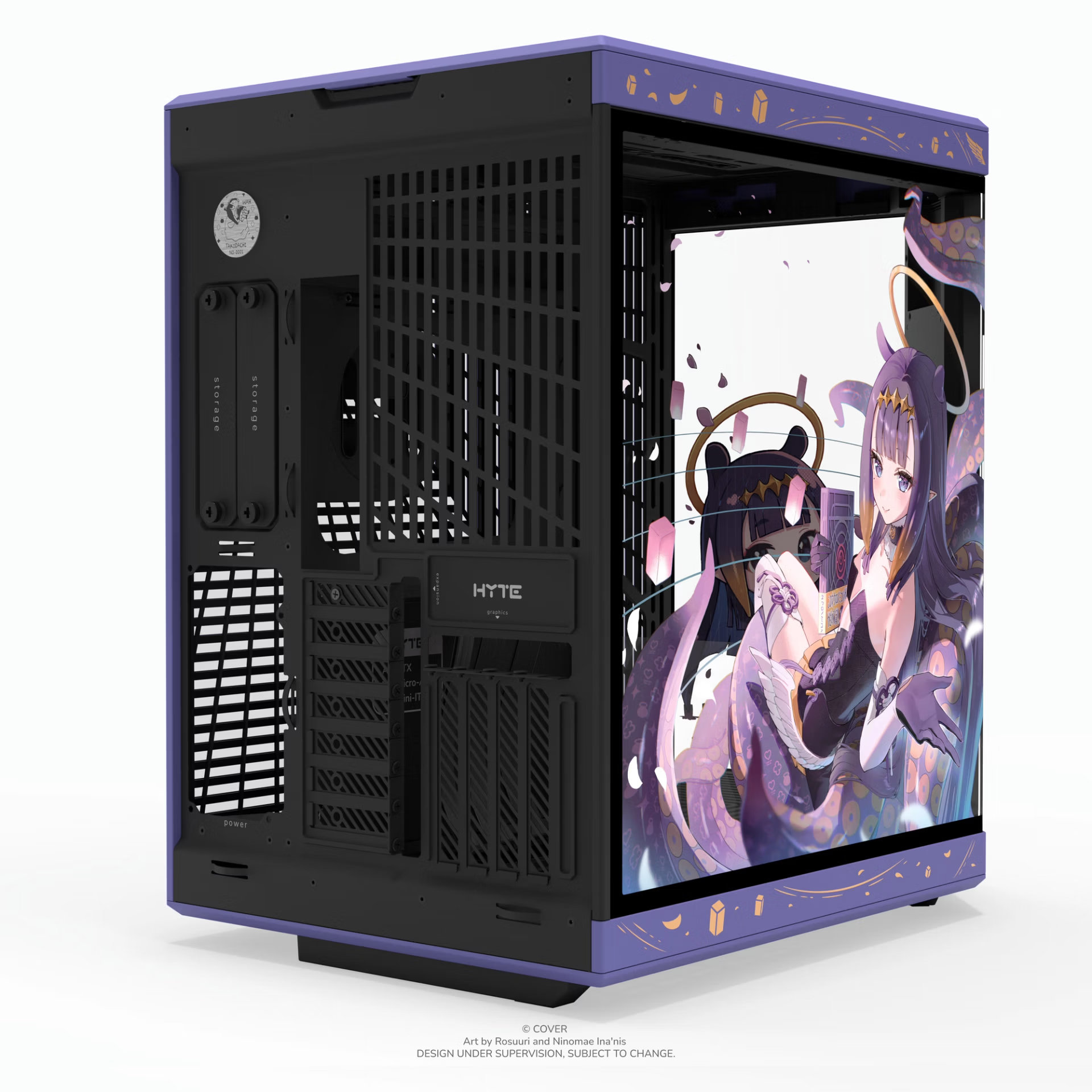 限量品 預購 26年第四季 日版 HYTE Y70 Touch Infinite(Y70TI) 觸控螢幕 電腦機殼 Hololive EN 一伊那爾棲 聯名版:圖片 4
