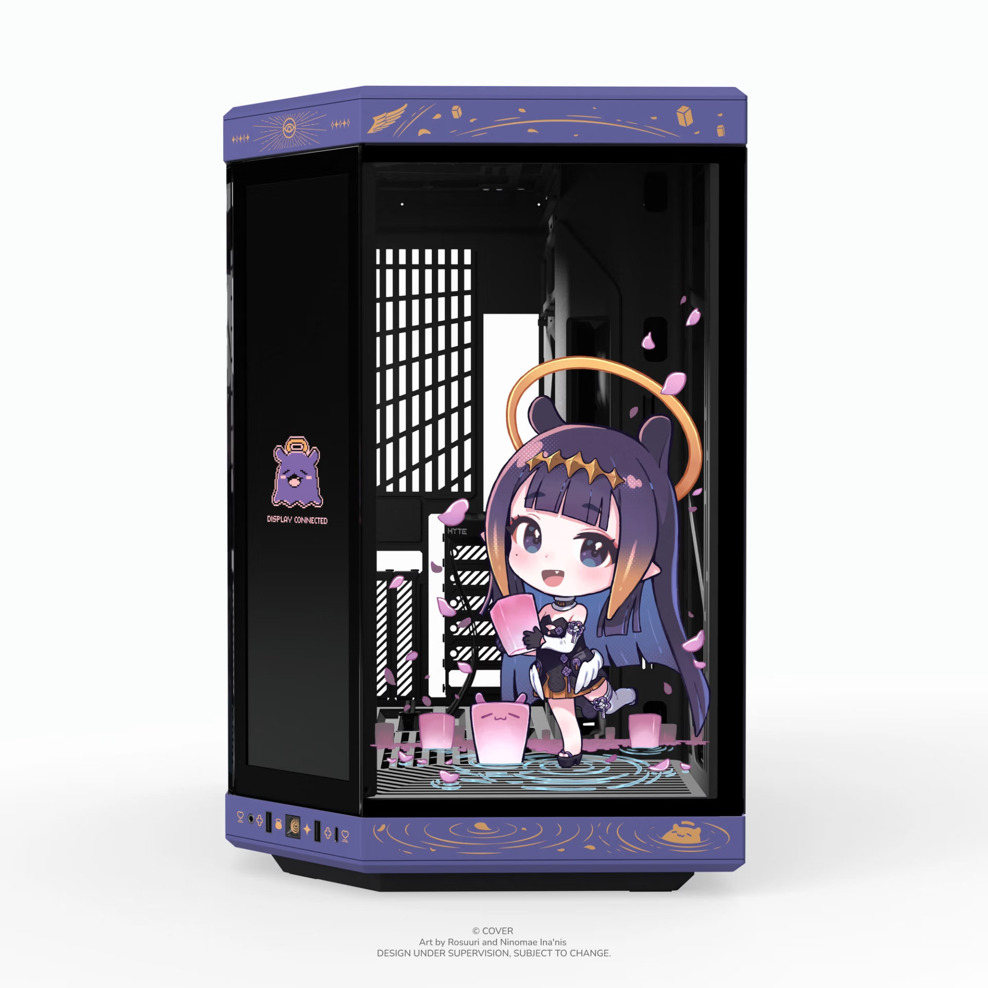 限量品 預購 26年第四季 日版 HYTE Y70 Touch Infinite(Y70TI) 觸控螢幕 電腦機殼 Hololive EN 一伊那爾棲 聯名版:圖片 2